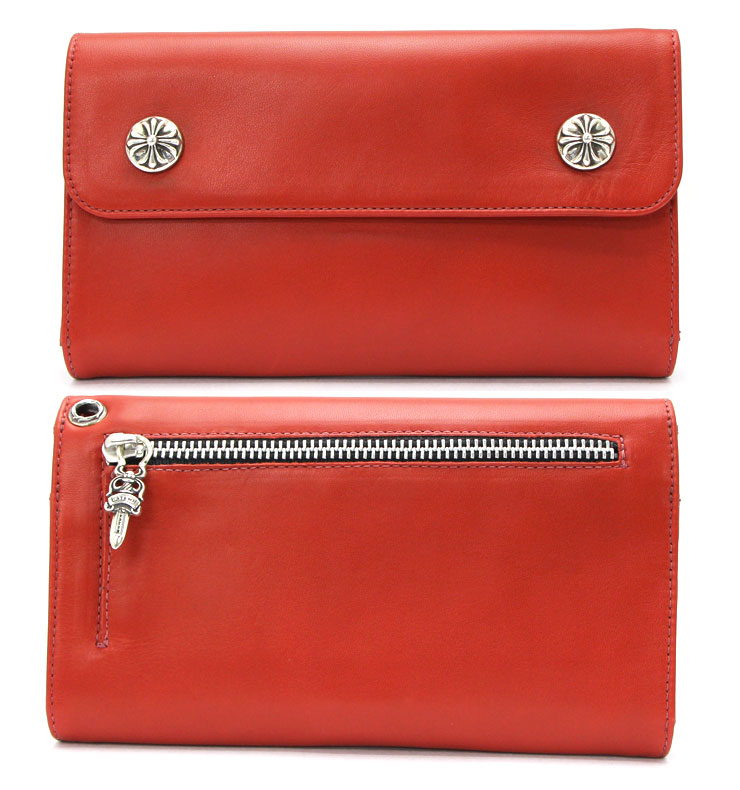 CHROME HEARTS WAVE WALLET 財布 RED
